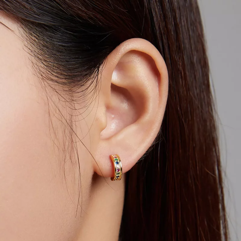 (afbeelding voor) Pandora Style Boog Oorknopjes - SCE1168-B - Bekijken 5
