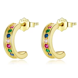 Pandora Style Boog Oorknopjes - SCE1168-B (afbeelding voor) Pandora Style Boog Oorknopjes - SCE1168-B