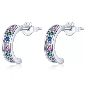 Pandora Style Boog Oorknopjes - SCE1168 (afbeelding voor) Pandora Style Boog Oorknopjes - SCE1168