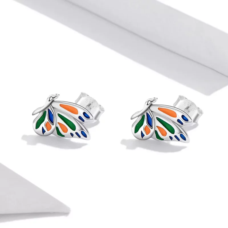(afbeelding voor) Pandora Style Briljante vlinder Oorknopjes - SCE1359 - Bekijken 2