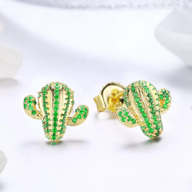 (afbeelding voor) Pandora Style Cactus Oorknopjes - BSE013 - Bekijken 3