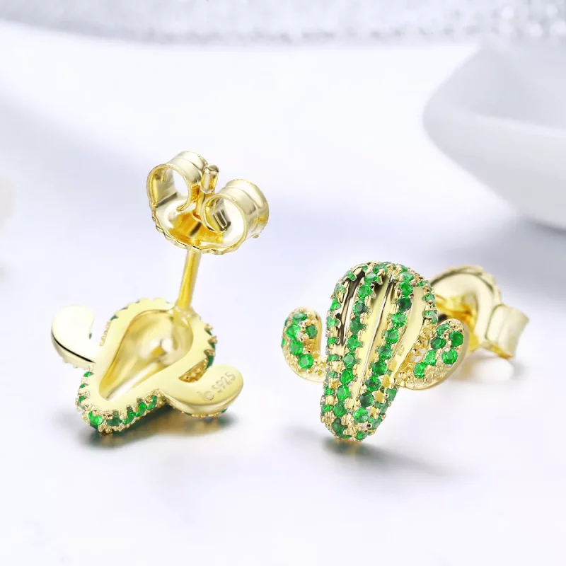 (afbeelding voor) Pandora Style Cactus Oorknopjes - BSE013 - Bekijken 4