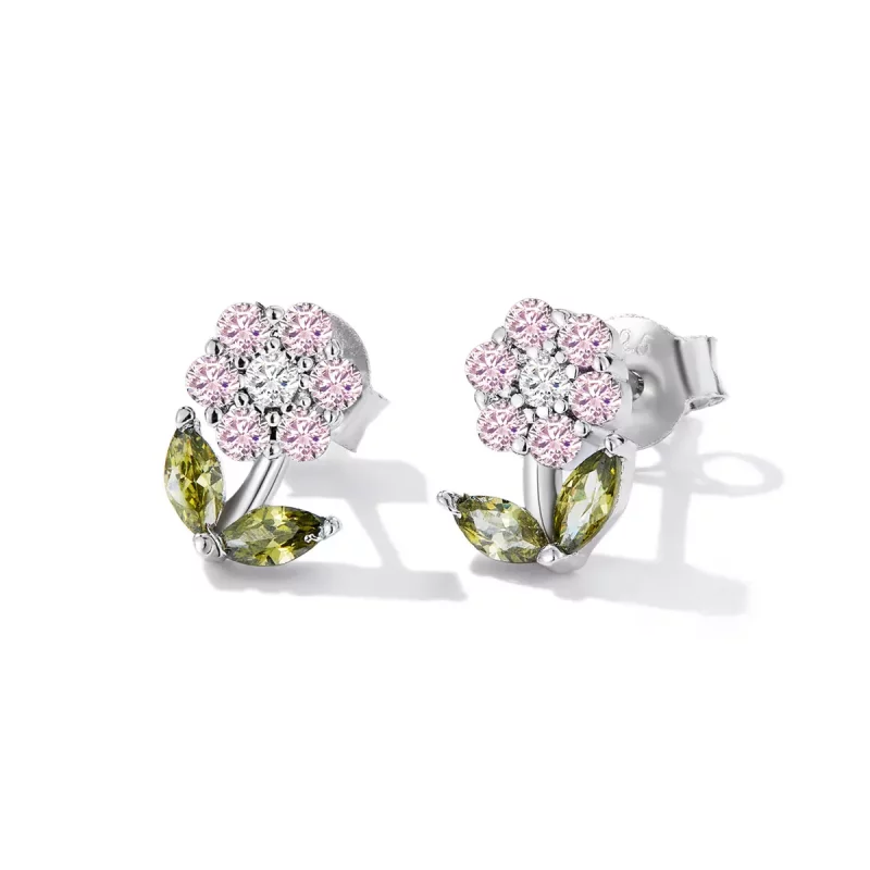 (afbeelding voor) Pandora Style Delicate bloemen Oorknopjes - BSE592-PK - Bekijken 2