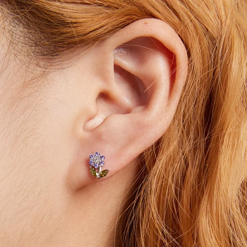 (afbeelding voor) Pandora Style Delicate bloemen Oorknopjes - BSE592-VT - Bekijken 3
