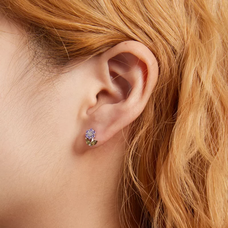 (afbeelding voor) Pandora Style Delicate bloemen Oorknopjes - BSE592-VT - Bekijken 4