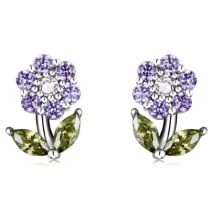 (afbeelding voor) Pandora Style Delicate bloemen Oorknopjes - BSE592-VT