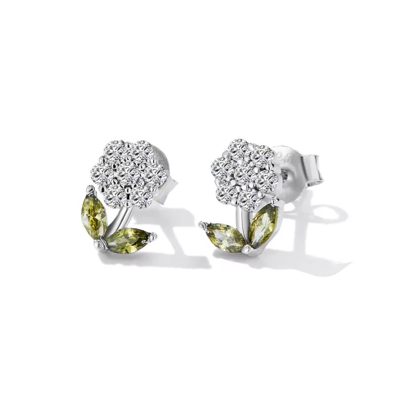 (afbeelding voor) Pandora Style Delicate bloemen Oorknopjes - BSE592-WH - Bekijken 2