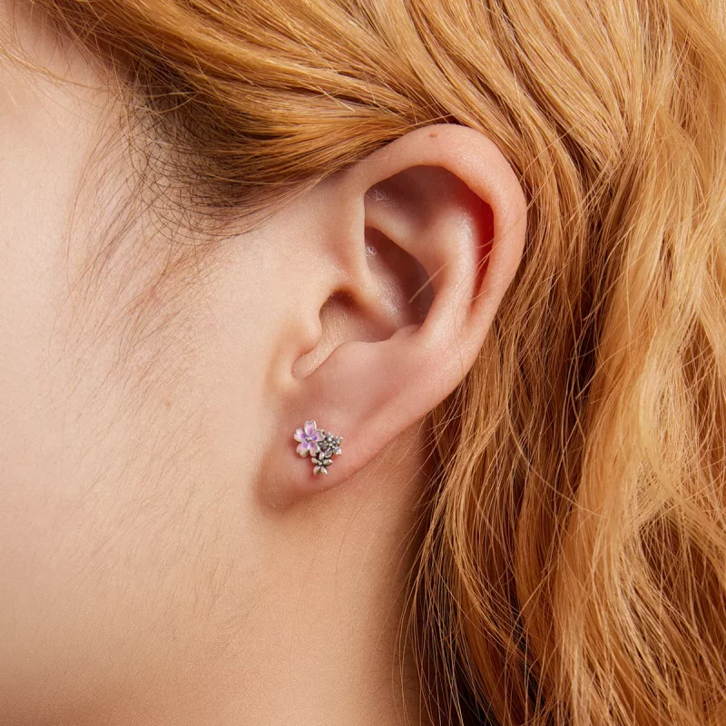 (afbeelding voor) Pandora Style Delicate bloemen Oorknopjes - SCE1390 - Bekijken 6