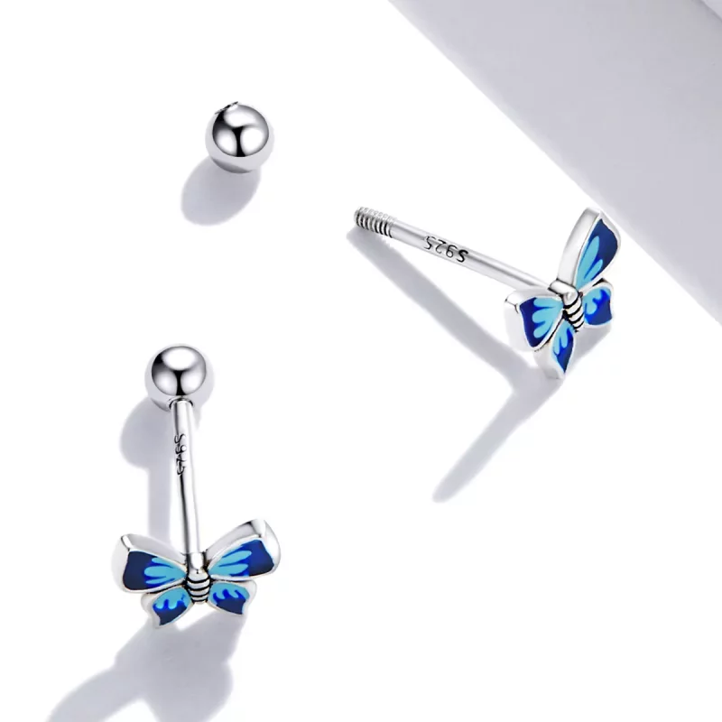 (afbeelding voor) Pandora Style Delicate vlinder Oorknopjes - SCE1285 - Bekijken 3