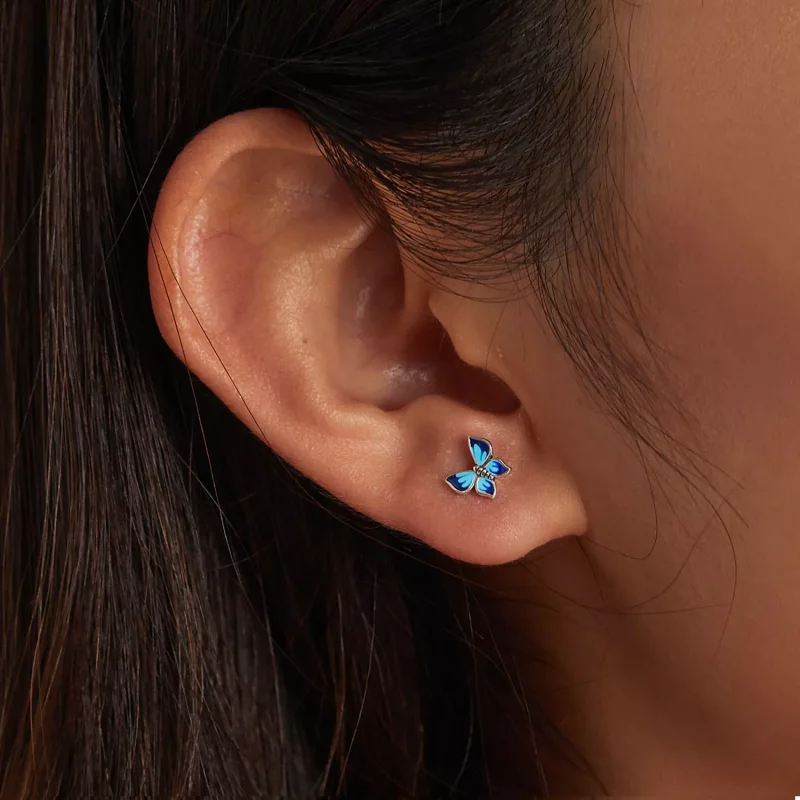 (afbeelding voor) Pandora Style Delicate vlinder Oorknopjes - SCE1285 - Bekijken 7