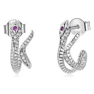 Pandora Style Delicate Zilveren Slang Oorknopjes - BSE565 (afbeelding voor) Pandora Style Delicate Zilveren Slang Oorknopjes - BSE565
