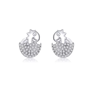 Pandora Style Dinosaurus Baby Oorknopjes - BSE354 (afbeelding voor) Pandora Style Dinosaurus Baby Oorknopjes - BSE354