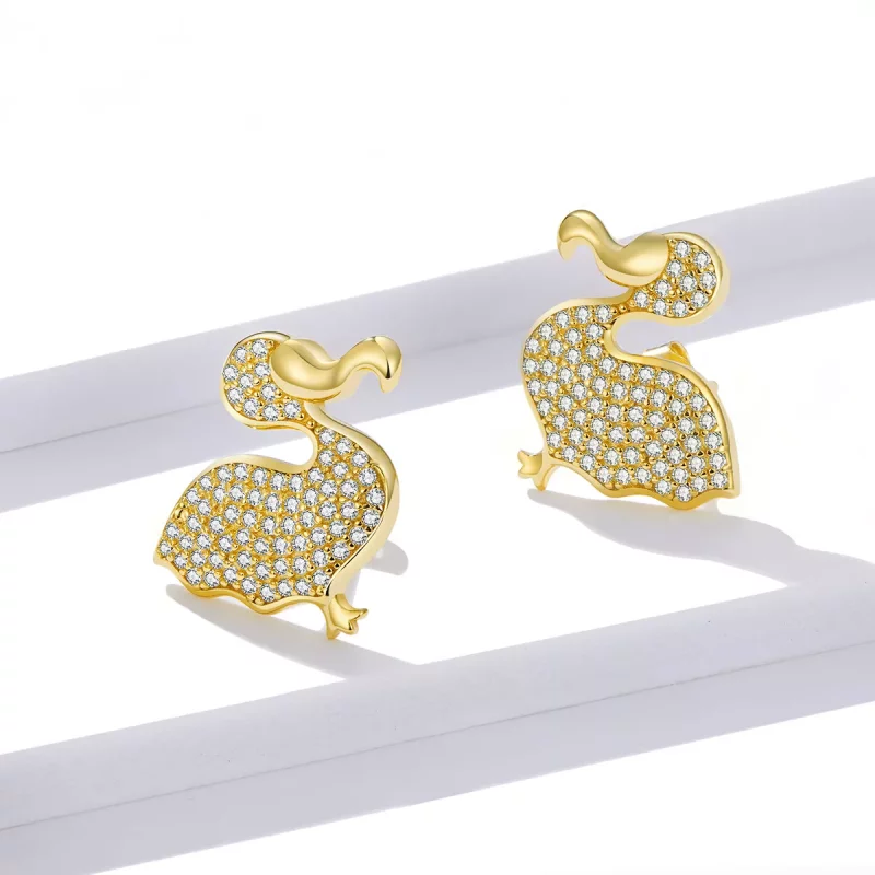 (afbeelding voor) Pandora Style Dodo Vogel Oorknopjes - BSE370 - Bekijken 4