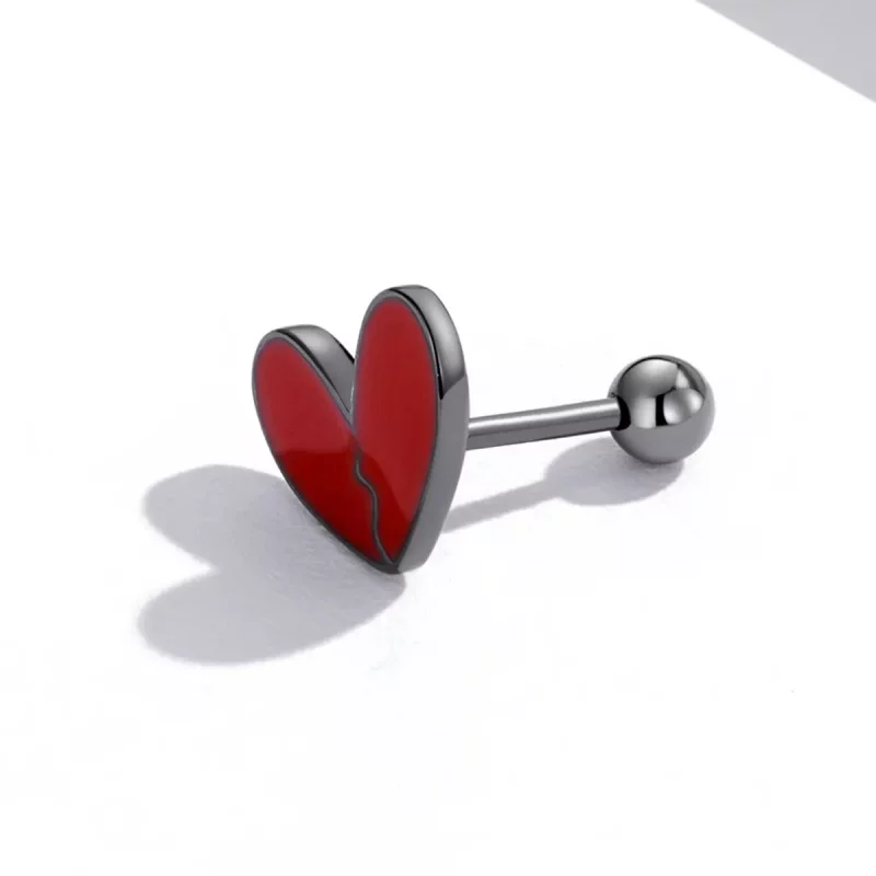 (afbeelding voor) Pandora Style Donker Hart Oorknopjes - SCE1326 - Bekijken 3