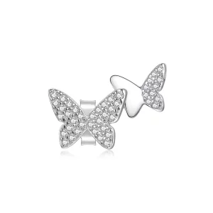 Pandora Style Dubbele vlinder Oorknopjes - SCE1070 (afbeelding voor) Pandora Style Dubbele vlinder Oorknopjes - SCE1070