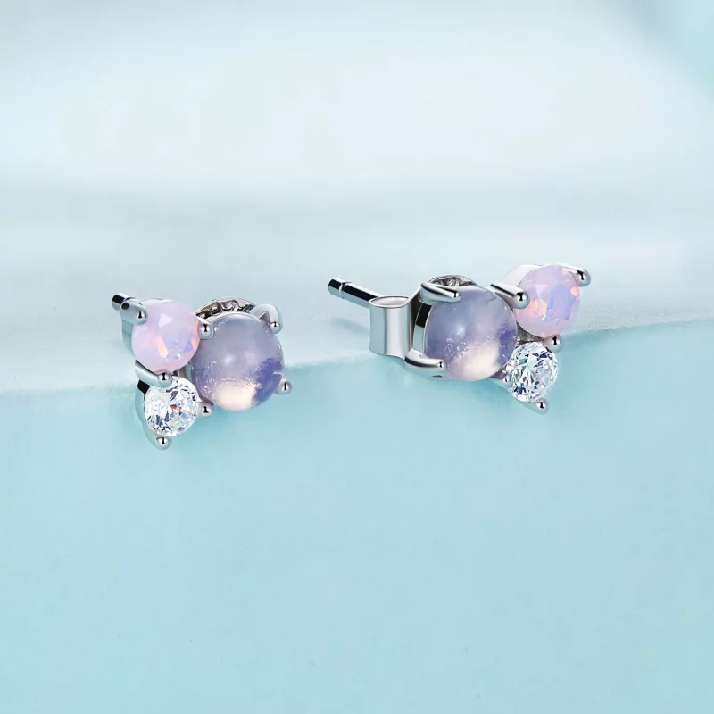 (afbeelding voor) Pandora Style Edelsteen stiksels Oorknopjes - SCE1451 - Bekijken 2