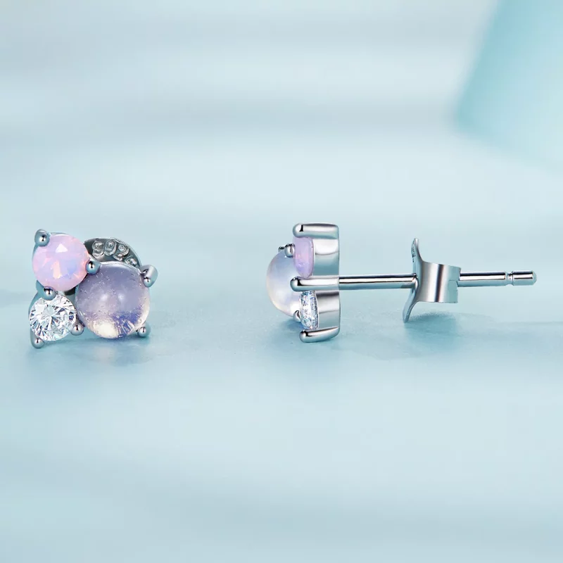 (afbeelding voor) Pandora Style Edelsteen stiksels Oorknopjes - SCE1451 - Bekijken 3