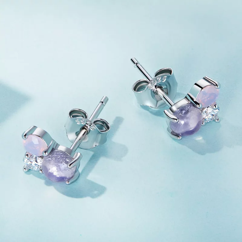 (afbeelding voor) Pandora Style Edelsteen stiksels Oorknopjes - SCE1451 - Bekijken 4