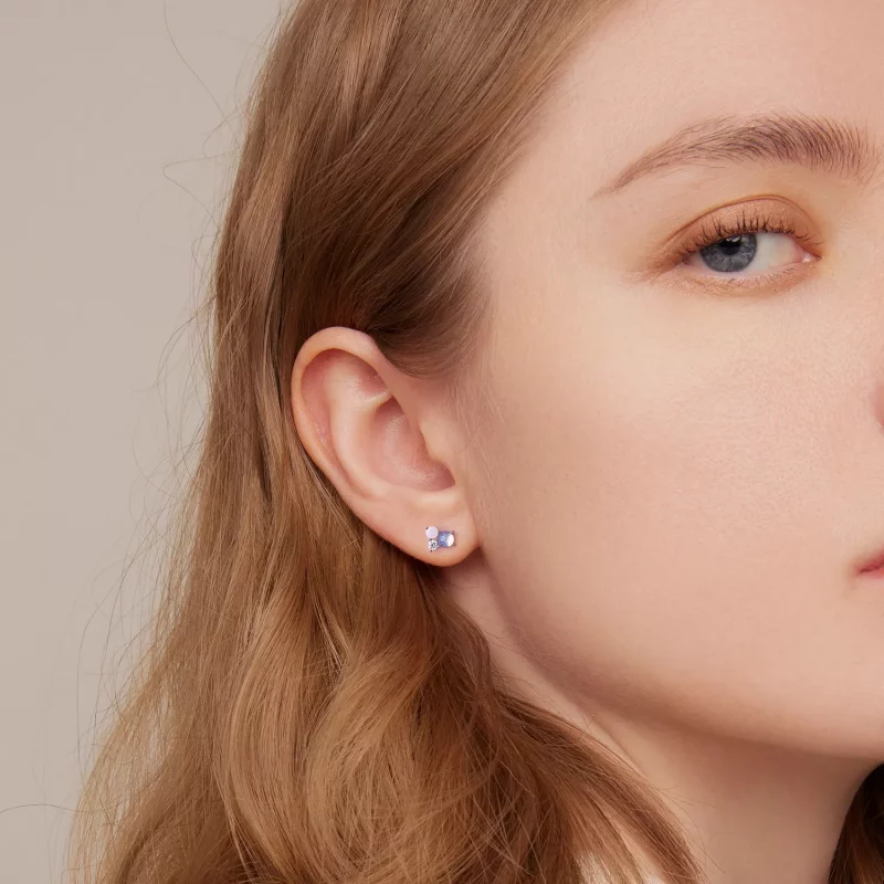 (afbeelding voor) Pandora Style Edelsteen stiksels Oorknopjes - SCE1451 - Bekijken 5