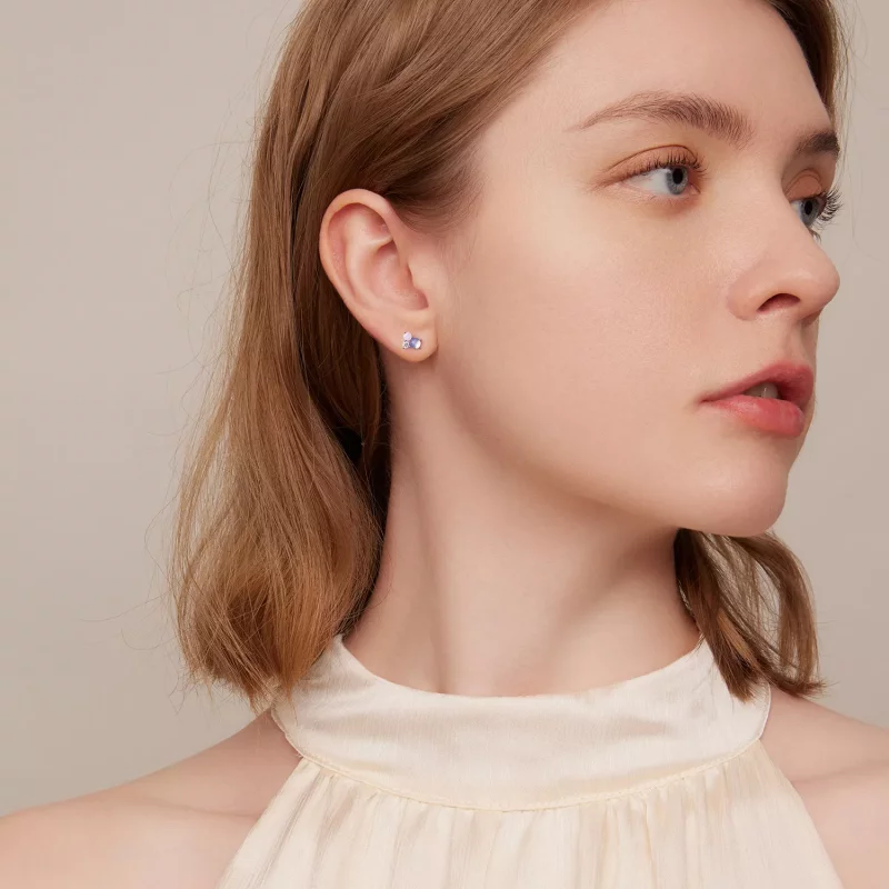 (afbeelding voor) Pandora Style Edelsteen stiksels Oorknopjes - SCE1451 - Bekijken 6