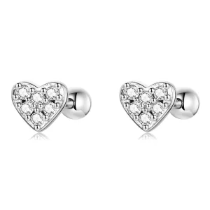 Pandora Style Eenvoudige liefde Oorknopjes - SCE1298 (afbeelding voor) Pandora Style Eenvoudige liefde Oorknopjes - SCE1298