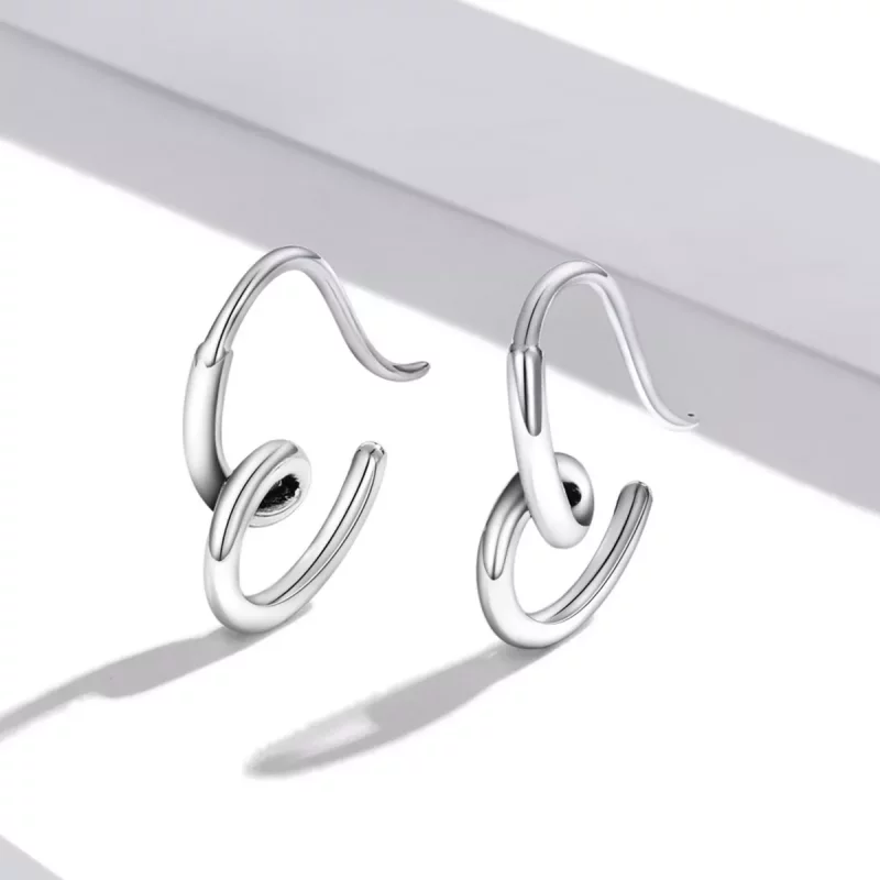 (afbeelding voor) Pandora Style Eenvoudige liefde Oorknopjes - SCE1333 - Bekijken 2