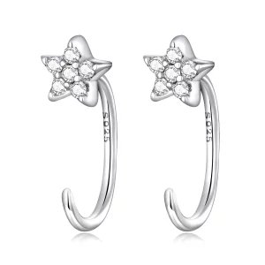 Pandora Style Eenvoudige Ster Oorknopjes - SCE1421 (afbeelding voor) Pandora Style Eenvoudige Ster Oorknopjes - SCE1421
