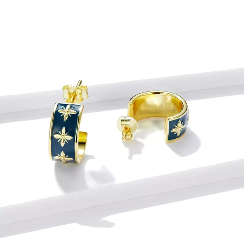 (afbeelding voor) Pandora Style Elegante Orchidee Oorknopjes - BSE428 - Bekijken 2