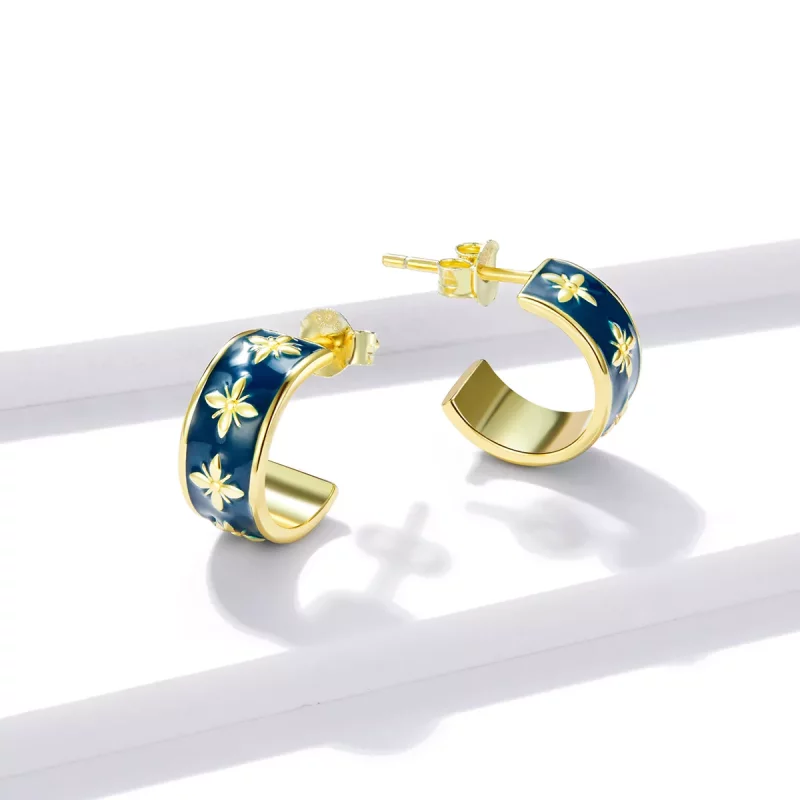 (afbeelding voor) Pandora Style Elegante Orchidee Oorknopjes - BSE428 - Bekijken 4
