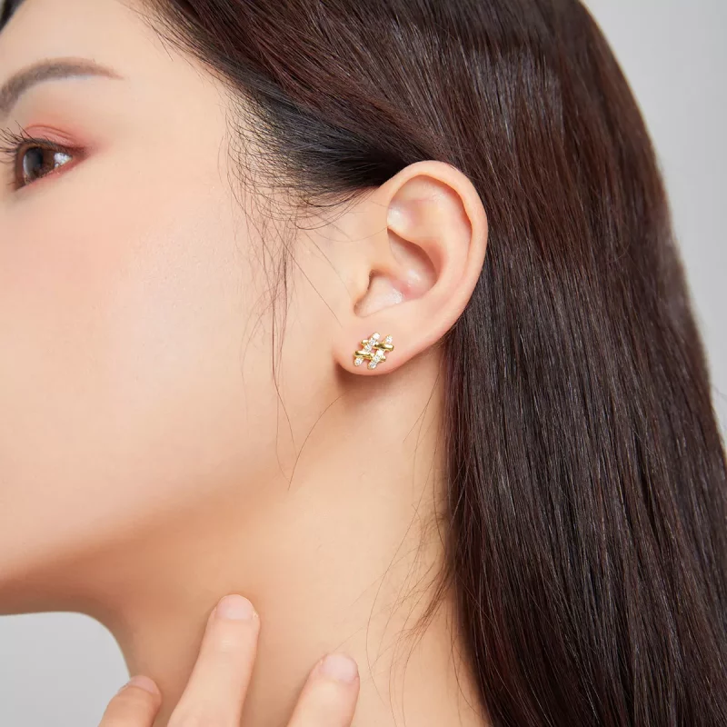 (afbeelding voor) Pandora Style Geheim Symbool - # Oorknopjes - SCE1071 - Bekijken 3