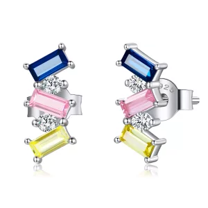 (afbeelding voor) Pandora Style Geometrische kunst Oorknopjes - SCE1208
