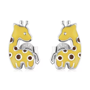 (afbeelding voor) Pandora Style Giraffe Oorknopjes - BSE586