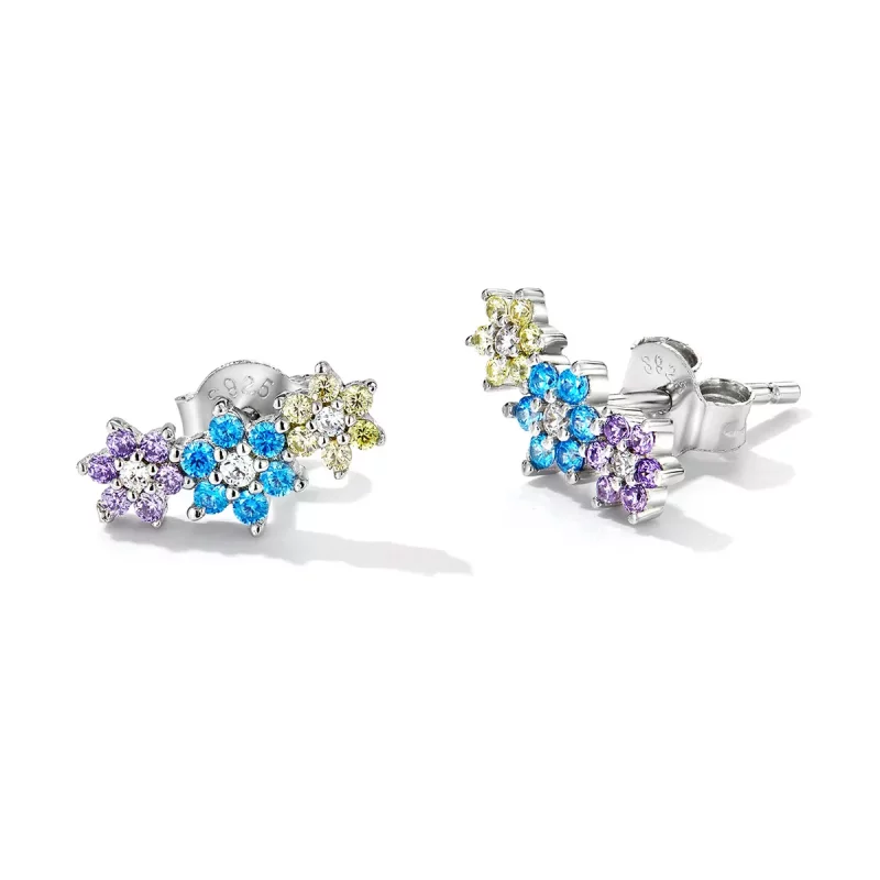 (afbeelding voor) Pandora Style Glans Bloemen Oorknopjes - BSE593 - Bekijken 3