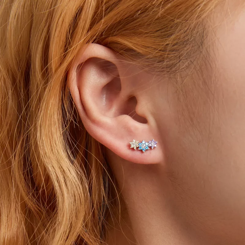 (afbeelding voor) Pandora Style Glans Bloemen Oorknopjes - BSE593 - Bekijken 6