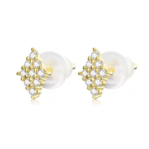 (afbeelding voor) Pandora Style Glanzende ruit Oorknopjes - SCE1222