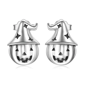 (afbeelding voor) Pandora Style Halloween Pompoen Oorknopjes - BSE537