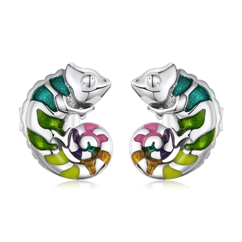 (afbeelding voor) Pandora Style Kameleon Oorknopjes - BSE587
