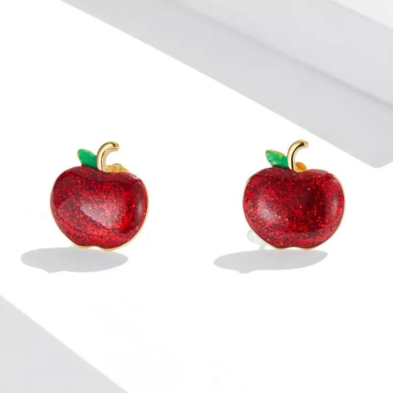 (afbeelding voor) Pandora Style Kerst appels Oorknopjes - SCE1314 - Bekijken 2