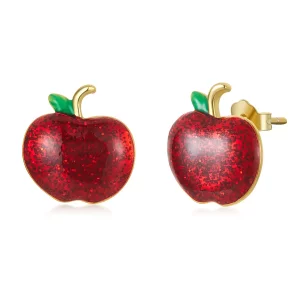 (afbeelding voor) Pandora Style Kerst appels Oorknopjes - SCE1314