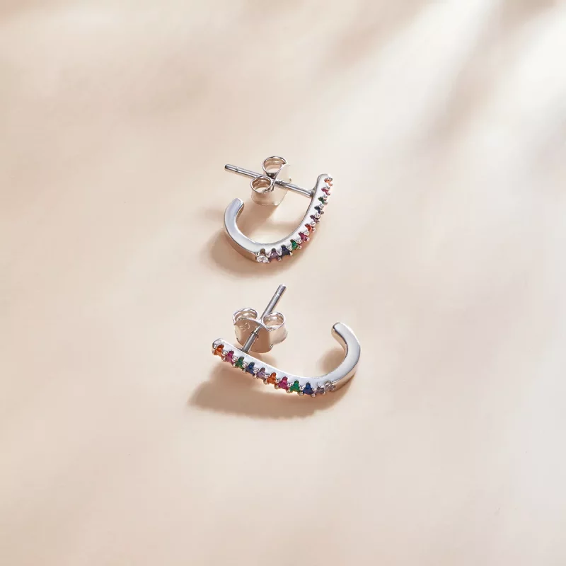 (afbeelding voor) Pandora Style Kerststok Oorknopjes - SCE1167-A - Bekijken 2