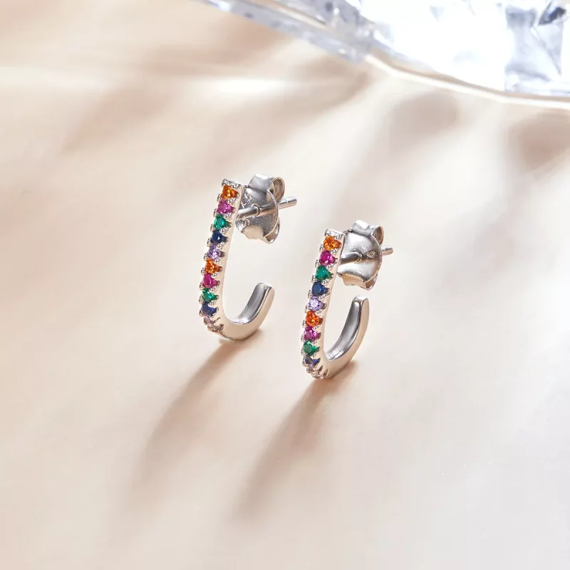 (afbeelding voor) Pandora Style Kerststok Oorknopjes - SCE1167-A - Bekijken 3