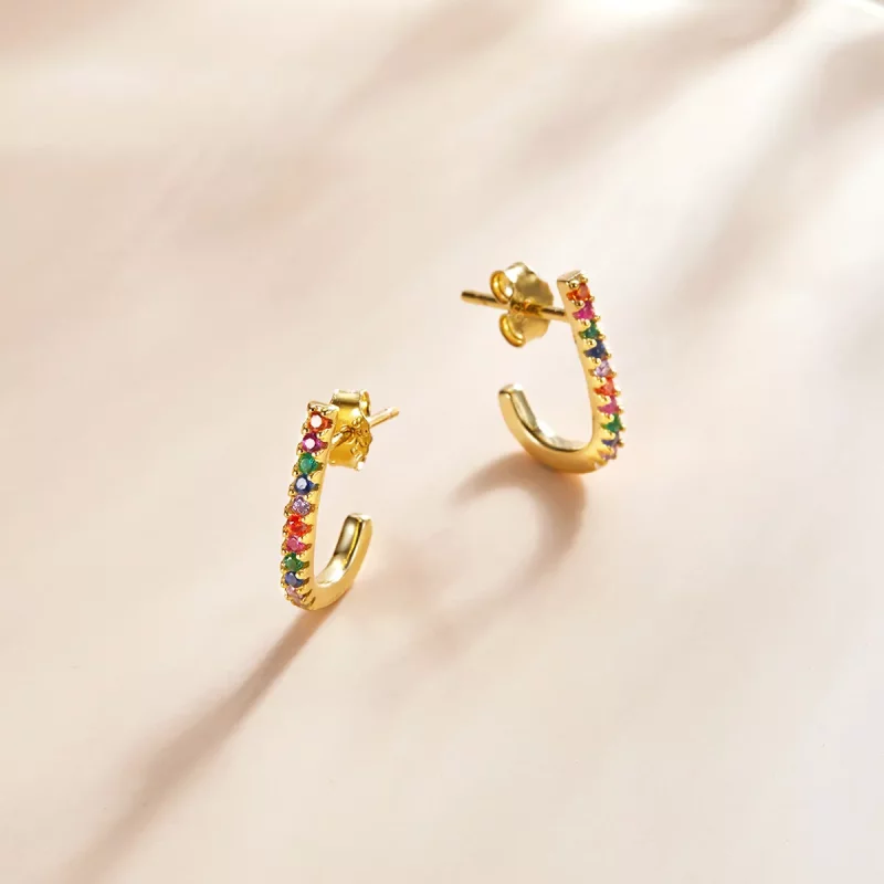(afbeelding voor) Pandora Style Kerststok Oorknopjes - SCE1167-B - Bekijken 2