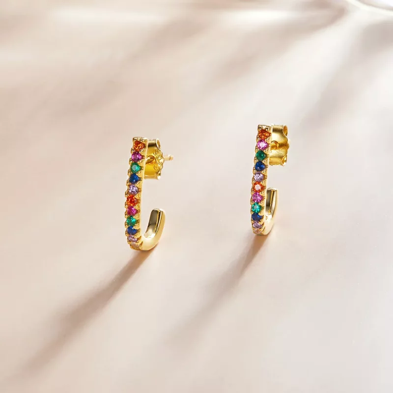 (afbeelding voor) Pandora Style Kerststok Oorknopjes - SCE1167-B - Bekijken 3