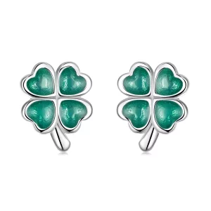 Pandora Style Klavertje vier Oorknopjes - SCE1346 (afbeelding voor) Pandora Style Klavertje vier Oorknopjes - SCE1346