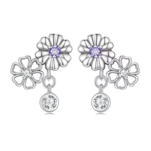 Pandora Style Kleine Madeliefje Oorknopjes - SCE1514 (afbeelding voor) Pandora Style Kleine Madeliefje Oorknopjes - SCE1514