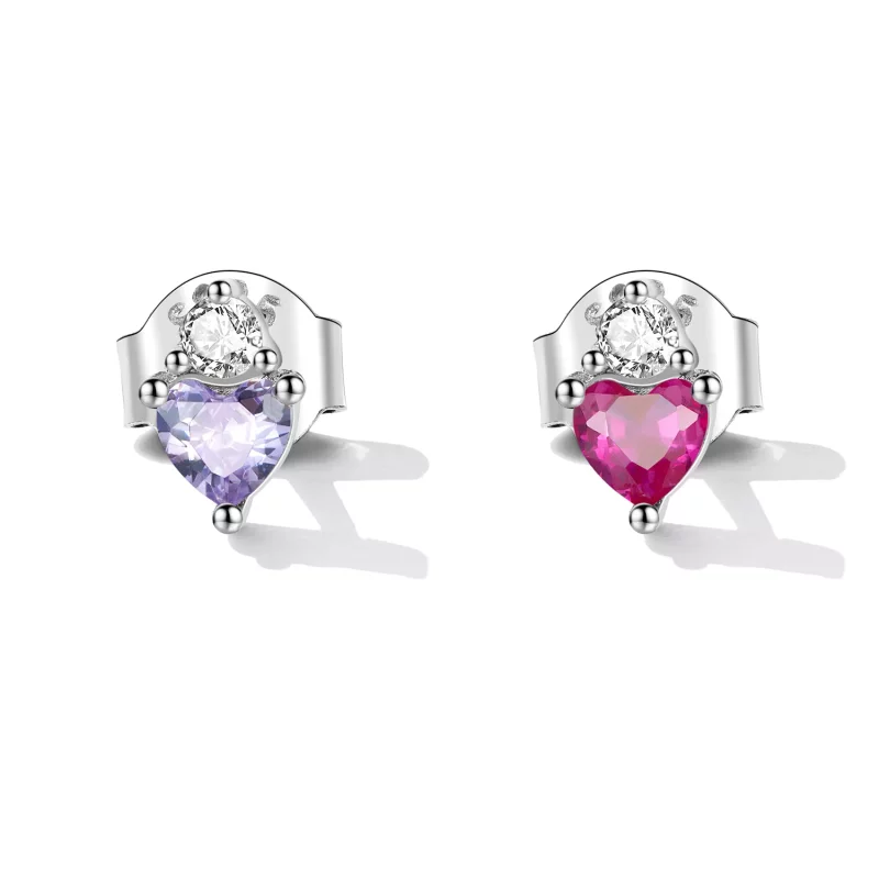 (afbeelding voor) Pandora Style Kleur Hart Snoepjes Oorknopjes - SCE1464 - Bekijken 2