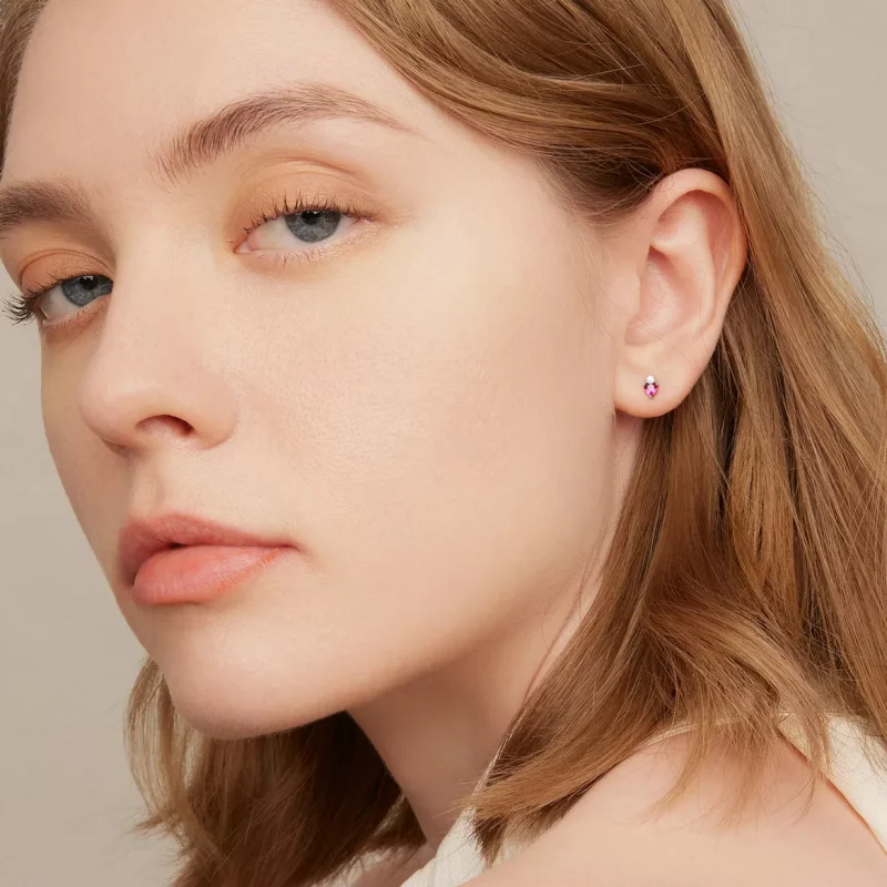 (afbeelding voor) Pandora Style Kleur Hart Snoepjes Oorknopjes - SCE1464 - Bekijken 6