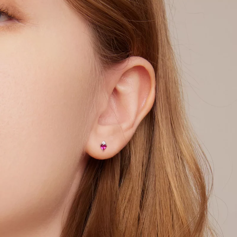 (afbeelding voor) Pandora Style Kleur Hart Snoepjes Oorknopjes - SCE1464 - Bekijken 7