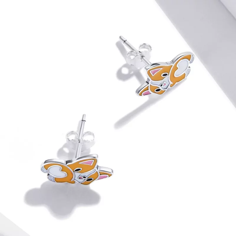(afbeelding voor) Pandora Style Leuke Corgi Oorknopjes - SCE1281 - Bekijken 4