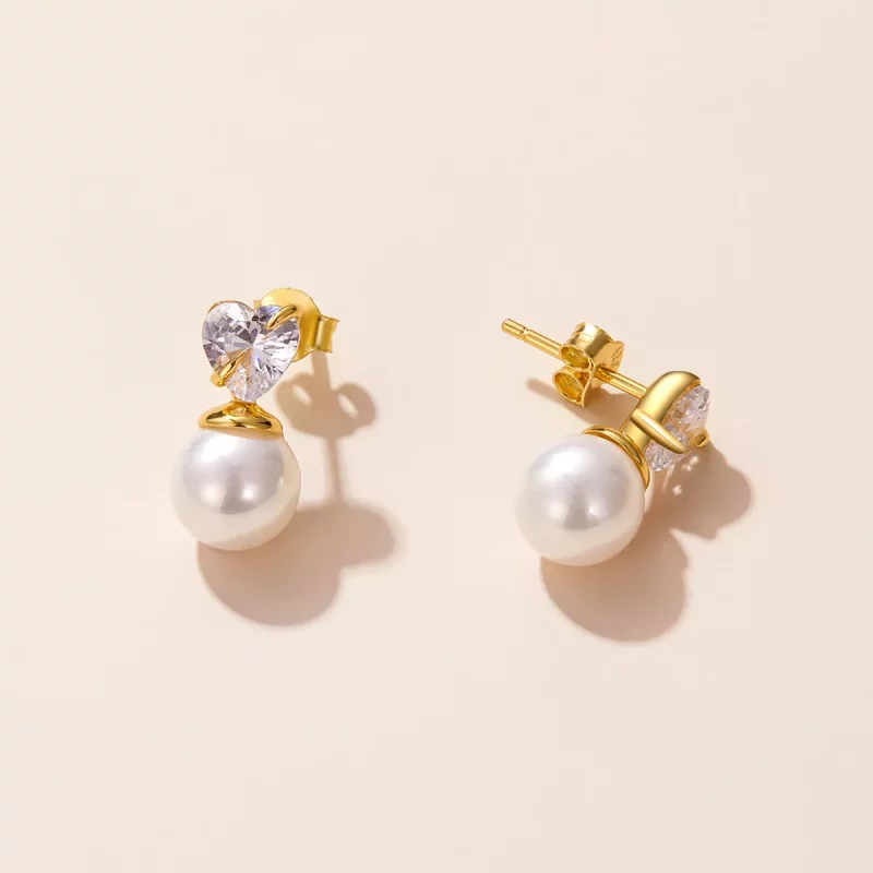 (afbeelding voor) Pandora Style Liefde Shell Kralen Oorknopjes - SCE1318 - Bekijken 3